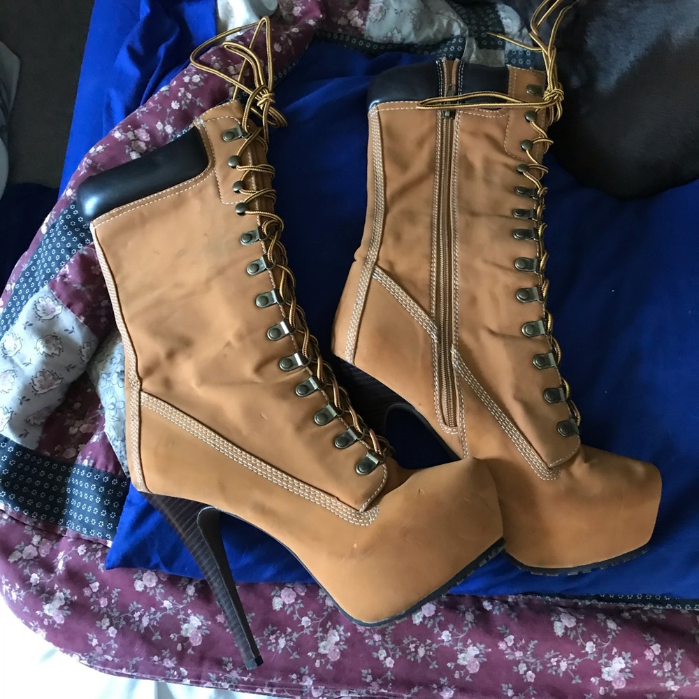 6”Stiletto Construction Boots (Timberland Style)8M